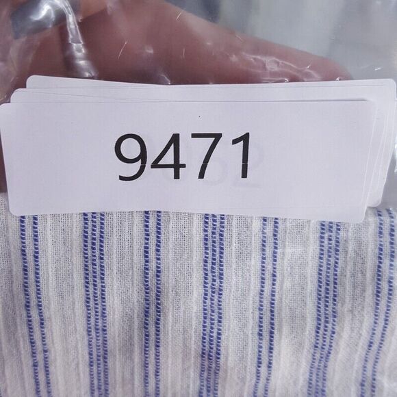 J CREW Womens Top XS White Stripe Pullover Tunic Embroidered Oversized Cotton - Picture 7 of 7